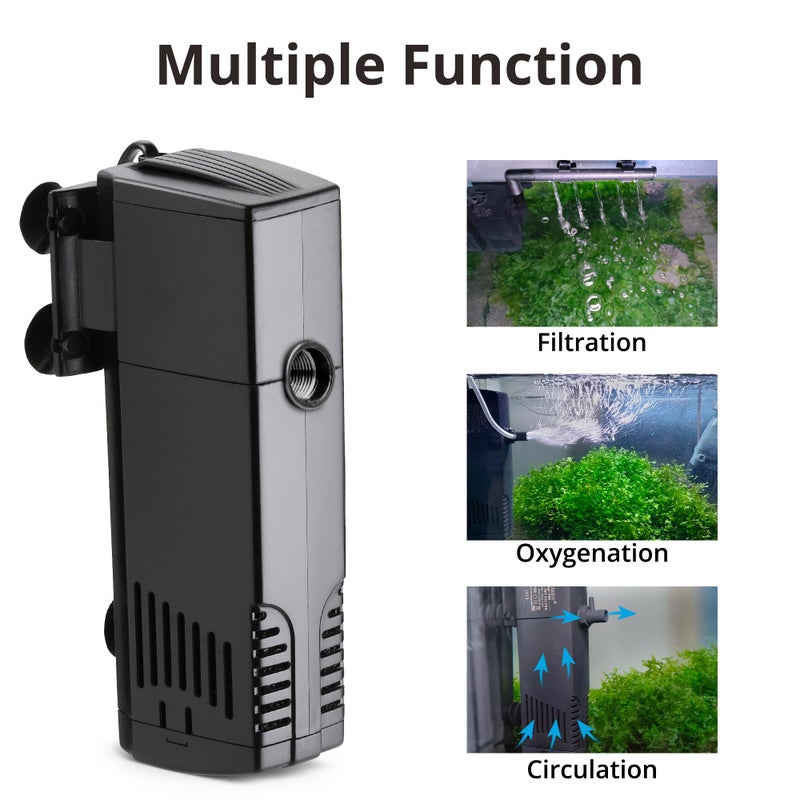 NICREW Aquarium Internal Filter, Submersible Power Filter for Fish Tanks 40-66 Gallon, 264 GPH - Image 3