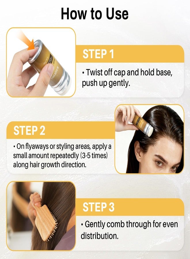 RAQEHO 2.7oz Hair Wax Stick - Glossy Hair Slick Back Stick for Flyaways Hair Tamer Wand Gel Sleek Pomade Balm for Glossy Look Seekers Hair Frizz, Styling, Smoothing, Finishing, Edge Control Tools - Image 4