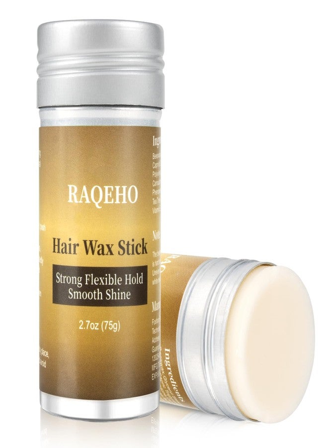 RAQEHO 2.7oz Hair Wax Stick - Glossy Hair Slick Back Stick for Flyaways Hair Tamer Wand Gel Sleek Pomade Balm for Glossy Look Seekers Hair Frizz, Styling, Smoothing, Finishing, Edge Control Tools - Image 1