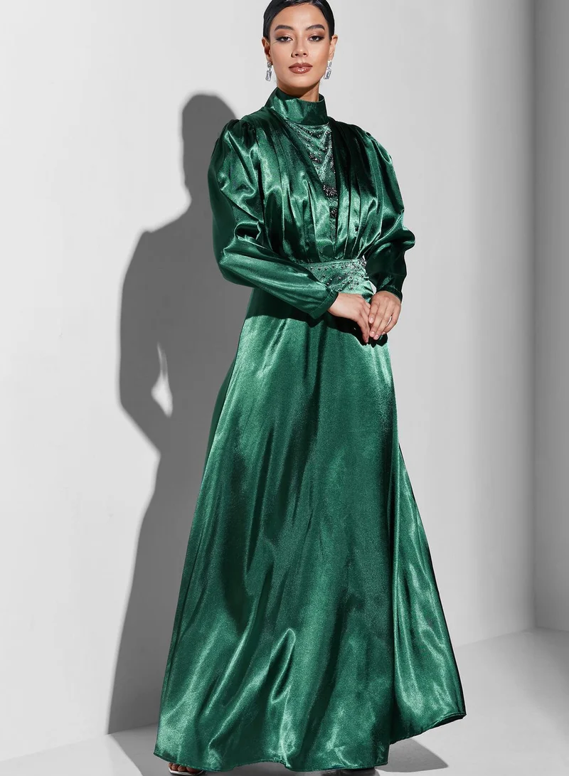 Khizana Embellished Front & Waist Dress
