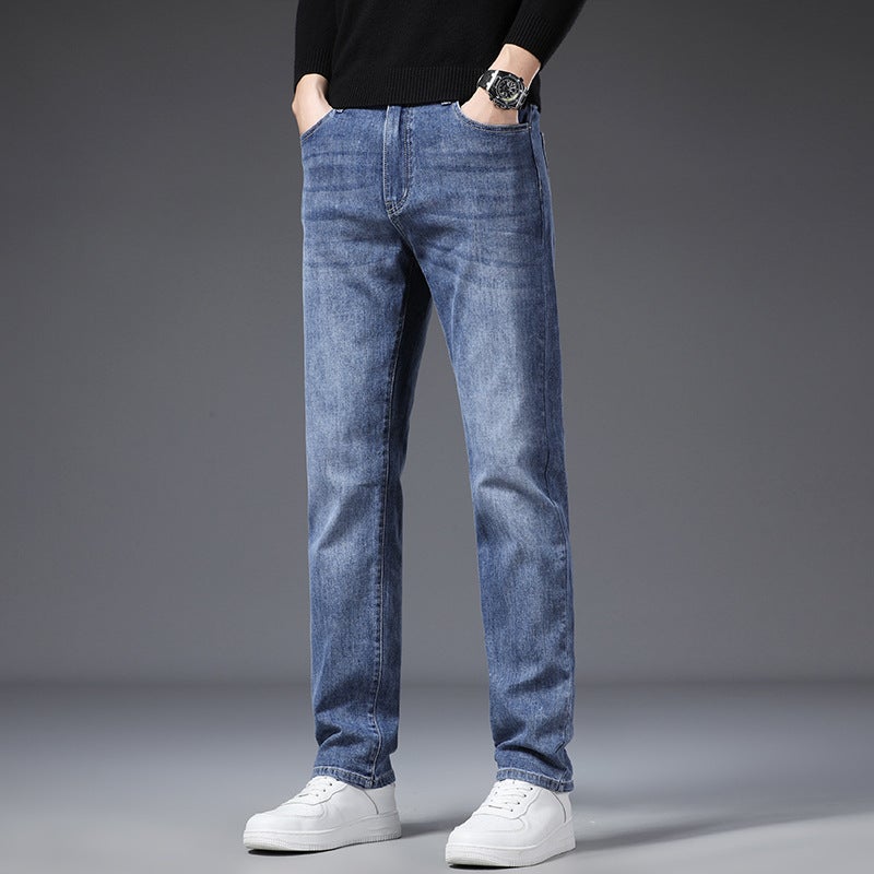 Unisex Classic Denim Jeans Loose Fit Daily Outdoor Wear - Image 3