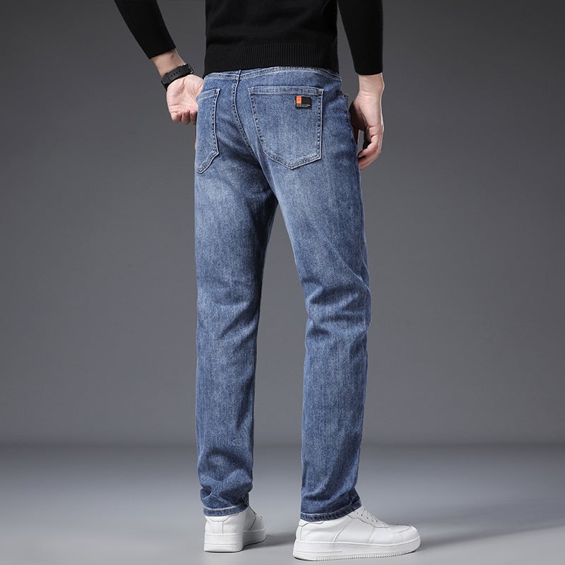 Unisex Classic Denim Jeans Loose Fit Daily Outdoor Wear - Image 2