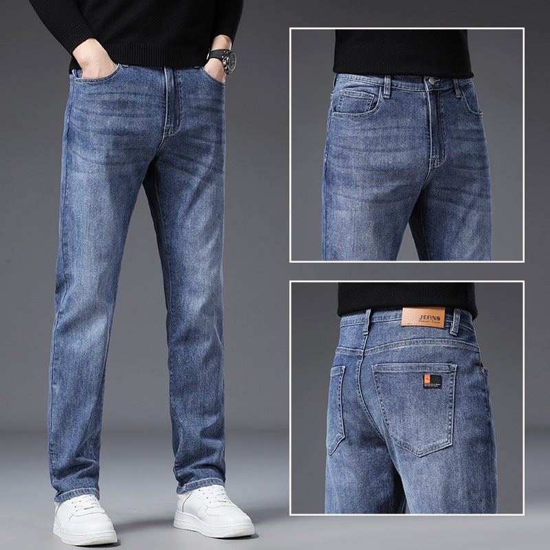 Unisex Classic Denim Jeans Loose Fit Daily Outdoor Wear - Image 5