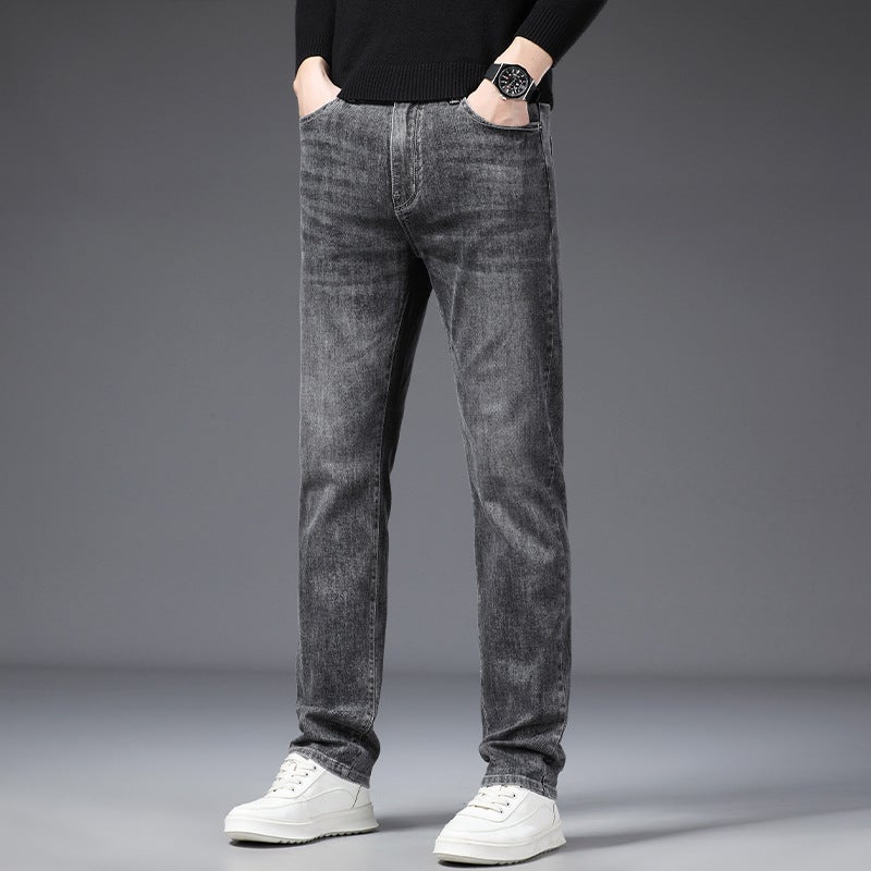 Unisex Classic Denim Jeans Loose Fit Daily Outdoor Wear - Image 1