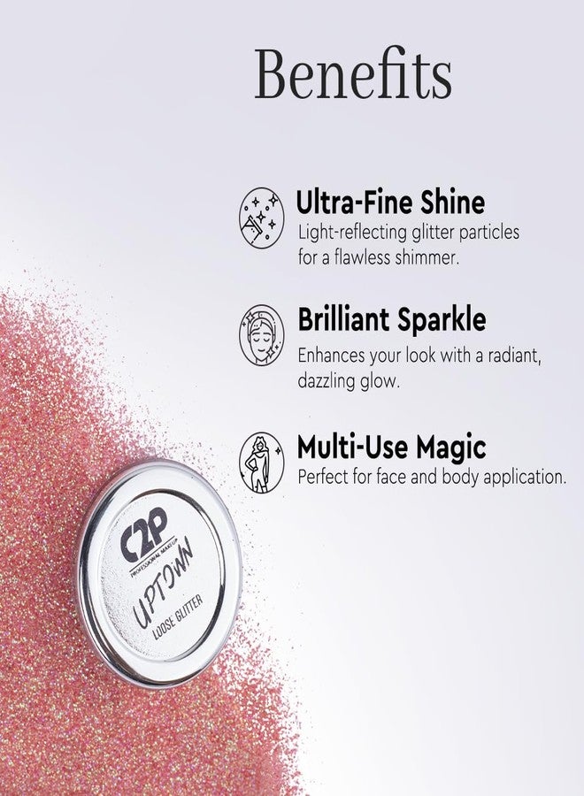 C2P PROFESSIONAL MAKEUP C2P Pro Sparkle Duo Glitter and Glue Kit - Eyeshadow for Eye & Body Makeup | Waterproof, Quick-Drying for Stunning Shimmer Looks (Flashy Pink 30) - Image 5