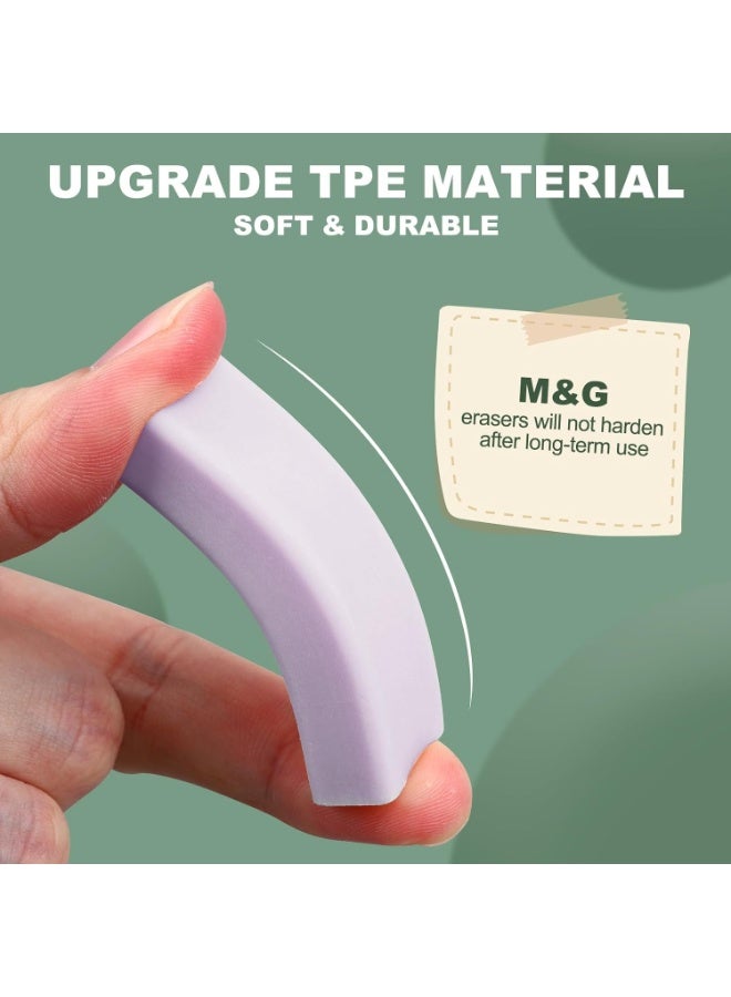 M&G Sliding Retractable PVC Pencil Eraser with Push-Pull Design, Soft Rubber Eraser for Students, Kids, School, Office, Home, Artists and Architects, Purple, 1 Pack - Image 4