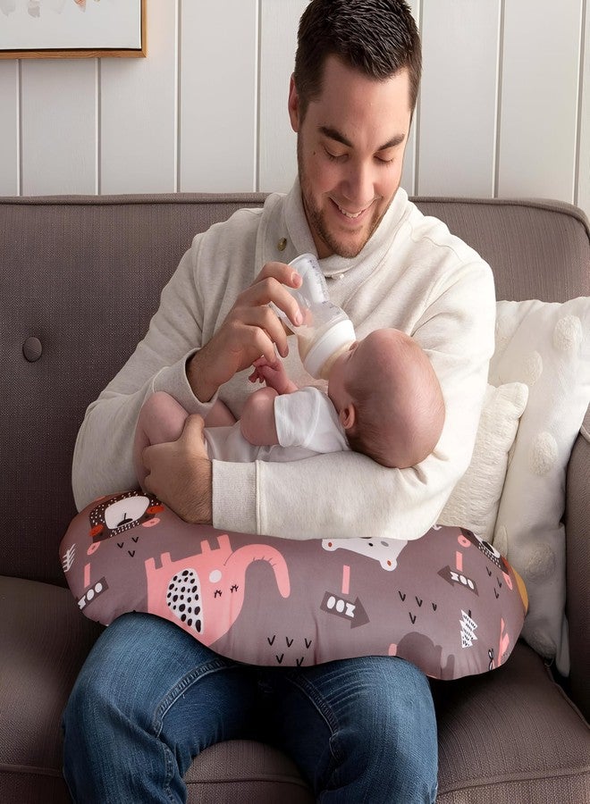 Windson Craft Baby Feeding Pillow with Detachable Cover, Safety Belt | Breastfeeding Pillow | Nursing Pillow (Elephant Grey) - Image 4