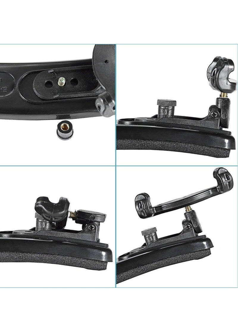 Violin Shoulder Rest 4/4-3/4 Size, for 3/4 Violins and 4/4 Violins, with Collapsible and Height Adjustable Feet, Instrument Accessory Violin Accessories