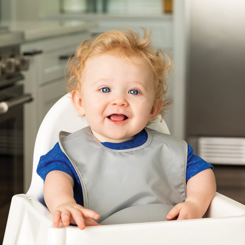 Tiny Twinkle Silicone Bibs for Babies 6-24 Months | Waterproof & Mess-Proof Feeding Bibs with Food Catcher Pocket | Baby Led Weaning, Toddler Essentials for Boys & Girls | Baby Shower - Image 3