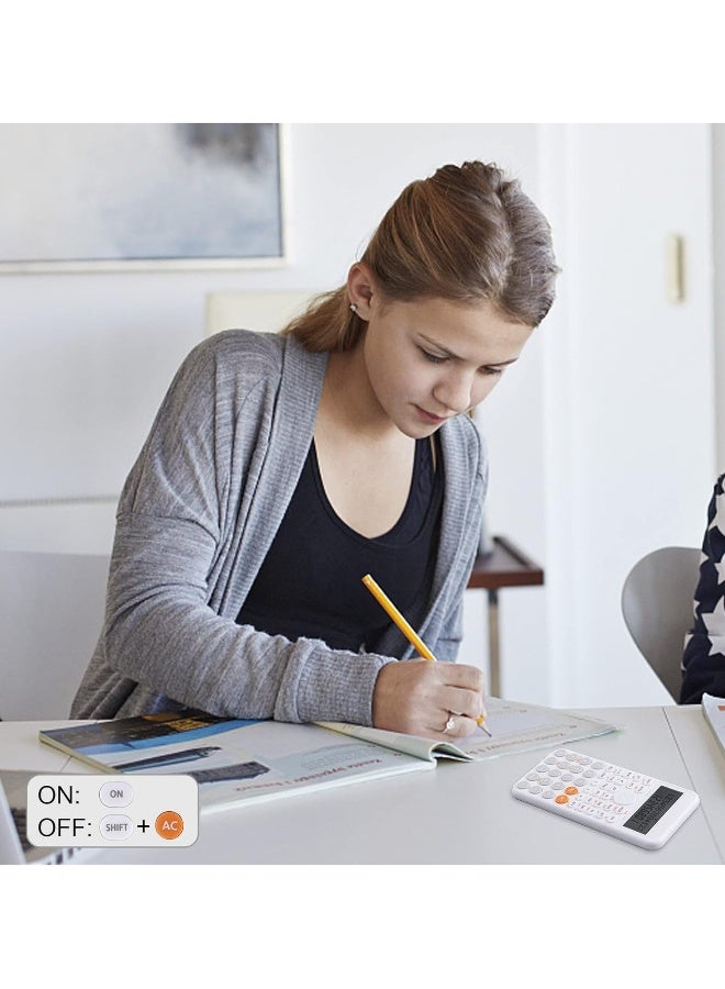 Scientific Calculator 2-Line Standard Scientific Calculator Cute Desk Accessories Portable and Cute School Office Supplies Suitable for Primary School to College Student Use - Image 2