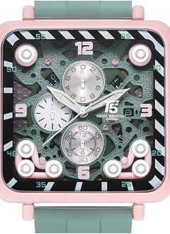 T5 T5 Men's Chronograph Square Dial Silicone Strap Watch  - Image 4