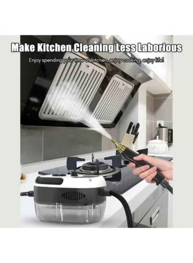 JAJEEK 2500W Portable Handheld Steam Cleaner – High-Temperature Pressurized Steam, Multi-Purpose Cleaning Machine with Brush Heads and Protective Gloves for Kitchen, Furniture, Bathroom, and Car - Image 3