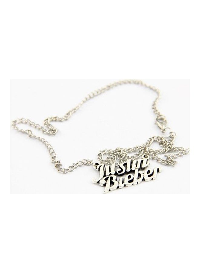 NIBEMINENT Fashion Solid Colour Letter Simple Temperament Sweater Chain Necklace - Image 2