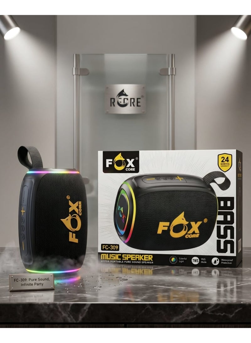 Unleash the power of sound: This portable, waterproof speaker boasts advanced features for deep bass and an unforgettable festive atmosphere.