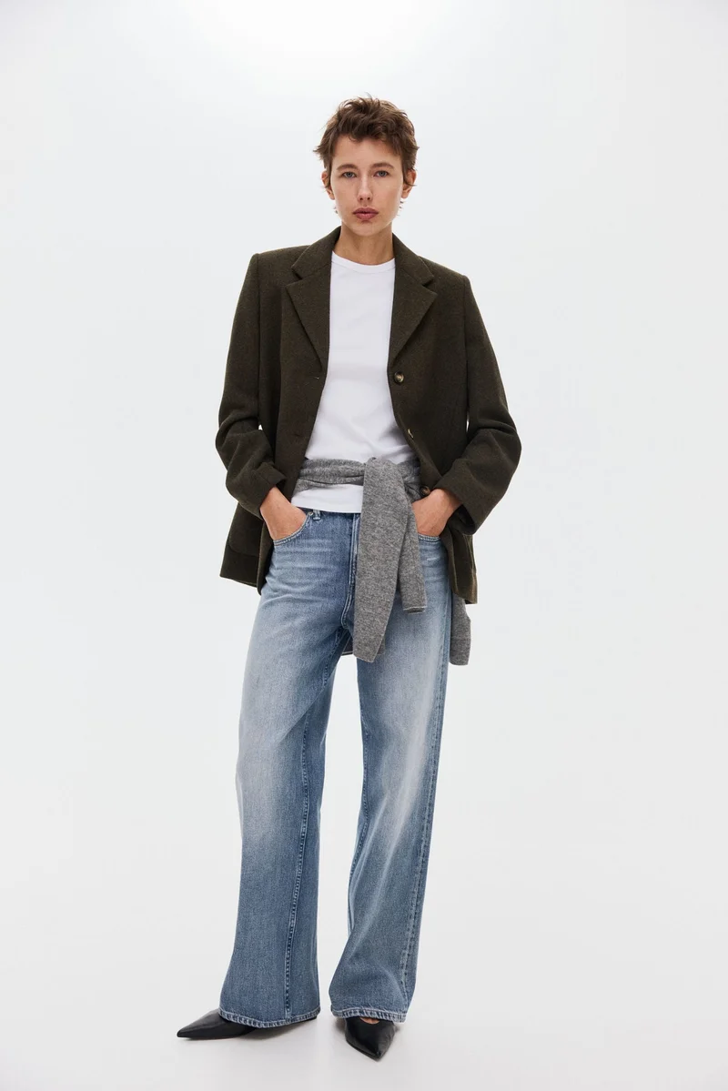 اتش اند ام بليزر من مزيج الصوف