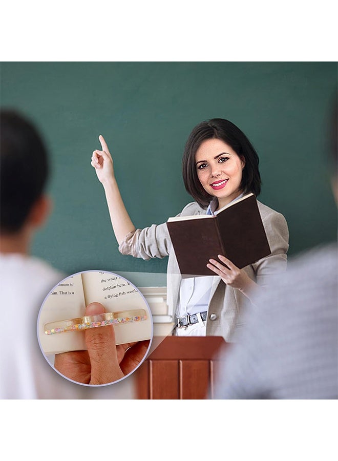 2pcs Reading Thumb Holders, Resin Book Page Holders for Teachers, Students, Book Lovers - Image 3