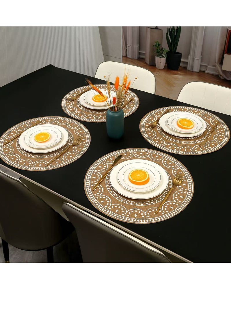 6 PCS Placemats Kitchen Table Mats Indoor Outdoor Placemat,Modern Abstract Art Table Place Mats  38CM - pzsku/ZEB9E917DC65122528BE3Z/45/_/1729143683/ba9d098f-24fe-4223-8665-30b56401ff16