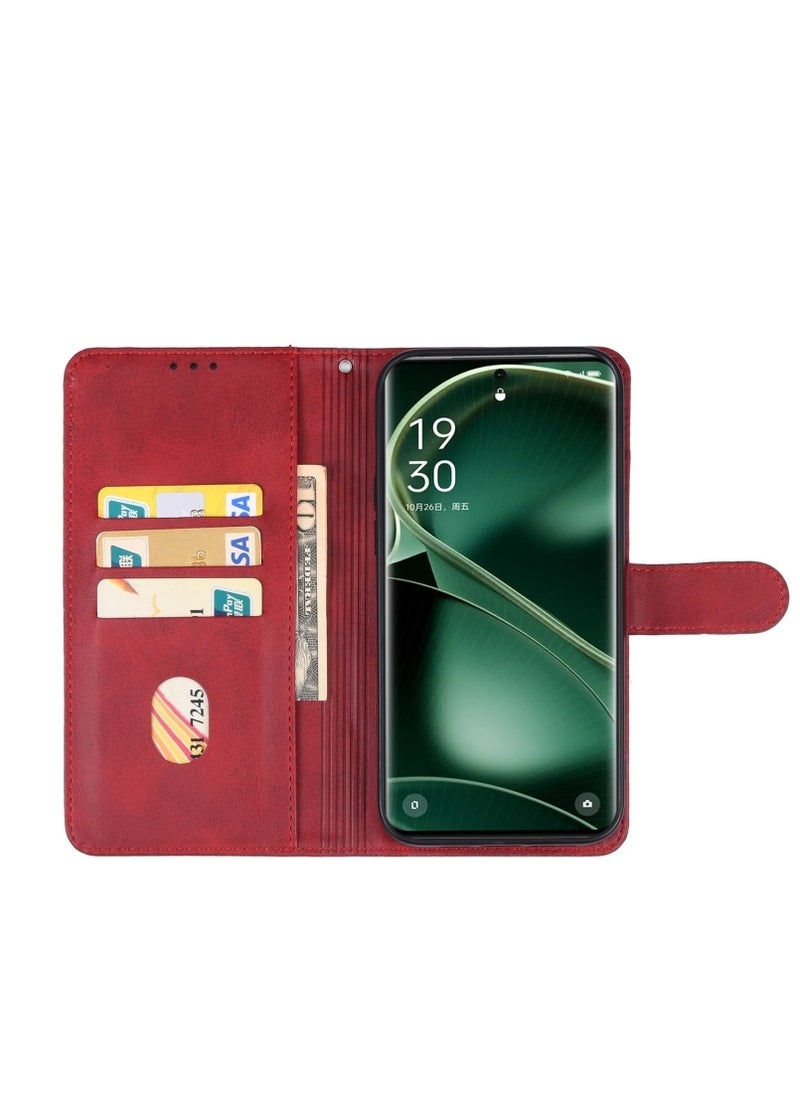 For OPPO Find X7 Ultra Leather Phone Case(Red)  - Image 3