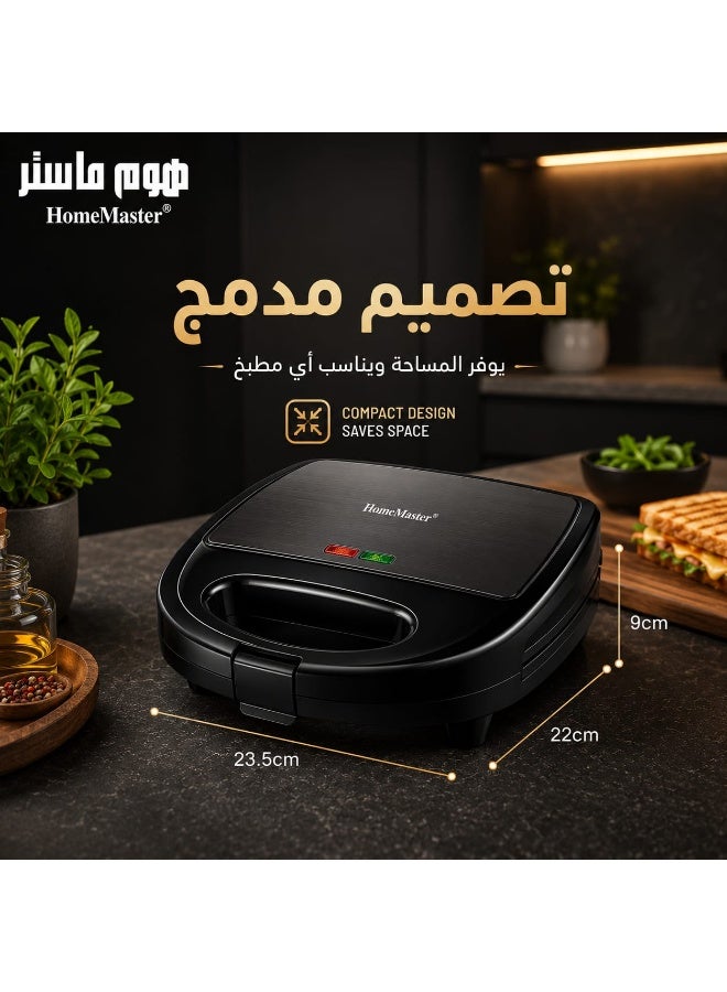 Home Master Sandwich Grill, Non-Stick Plate, 750W, Model HM-321 - Image 3