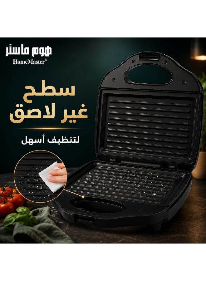 Home Master Sandwich Grill, Non-Stick Plate, 750W, Model HM-321 - Image 4