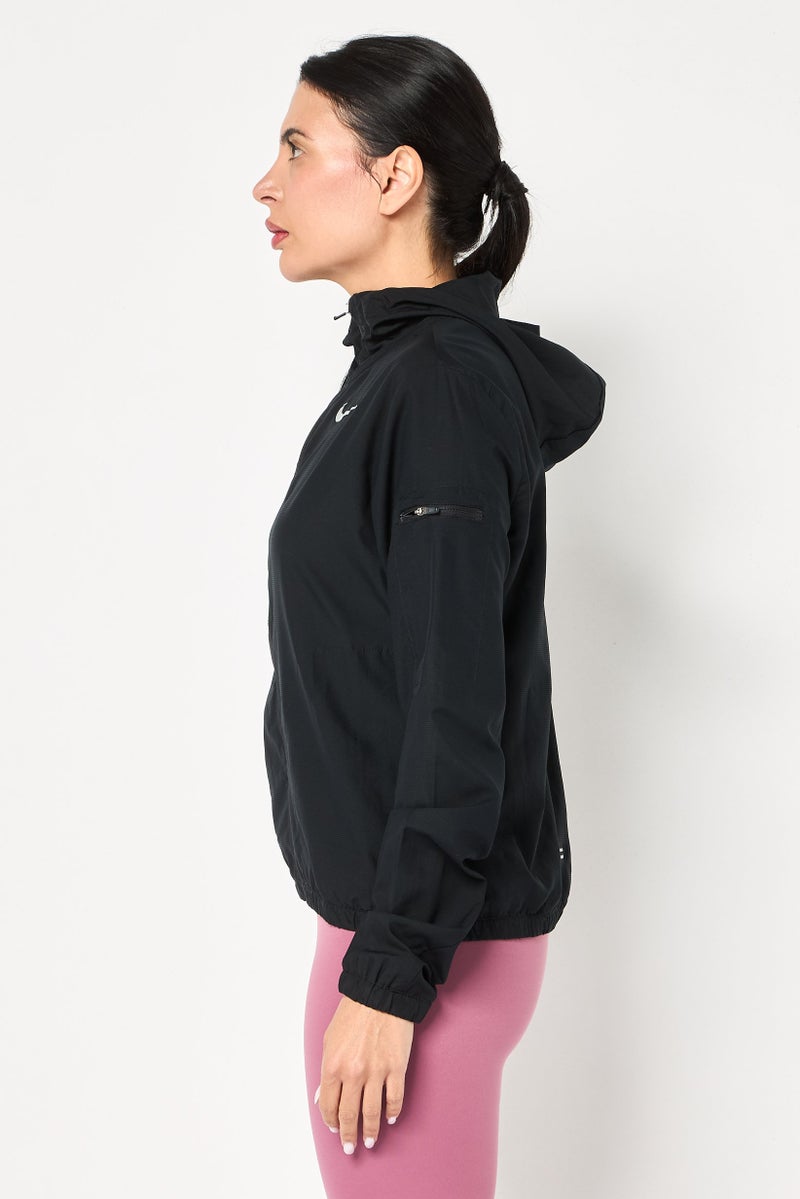 Nike Women Standard Fit Long Sleeve Running Jacket, Black - Image 3