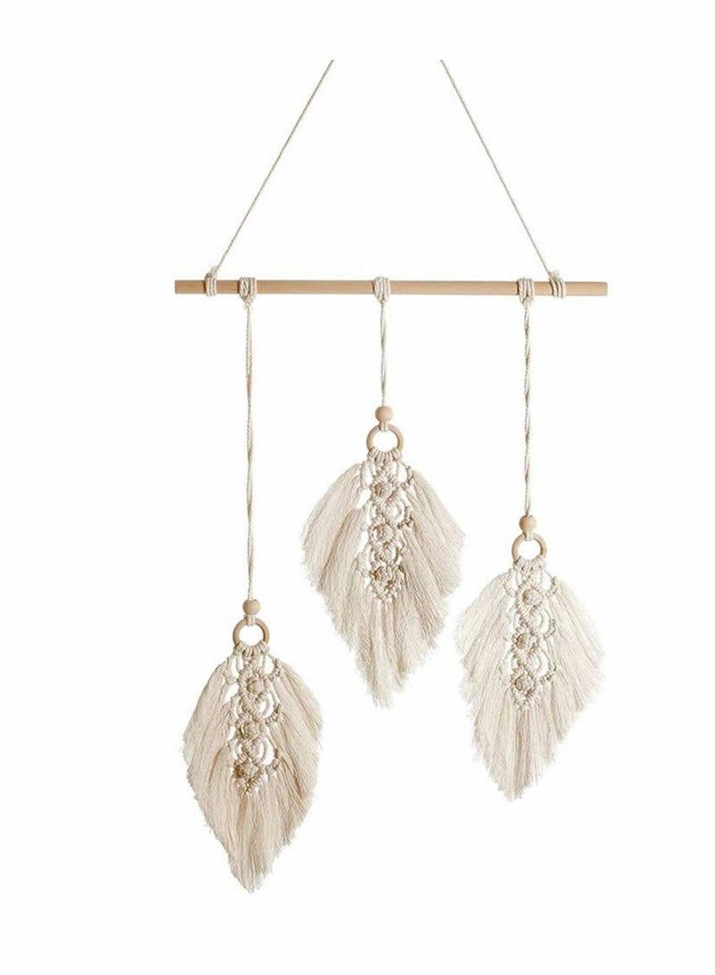 KASTWAVE تطريز جداري من المكرومه مصنوع يدويًا فن منسوج لوحات الفراشة بوهو ديكور منزلي - Image 1