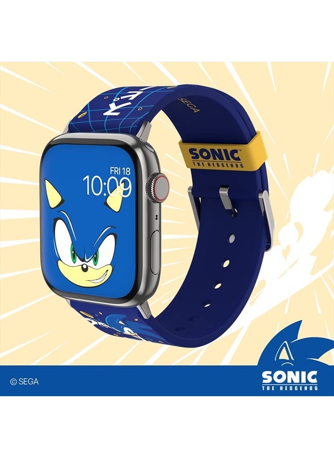 MobyFox - Sonic the Hedgehog Smartwatch Band - Officially Licensed, Compatible with Every Size & Series of Apple Watch (watch not included) - Image 1