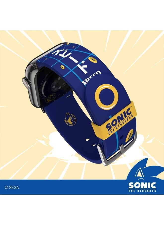 MobyFox - Sonic the Hedgehog Smartwatch Band - Officially Licensed, Compatible with Every Size & Series of Apple Watch (watch not included) - Image 1