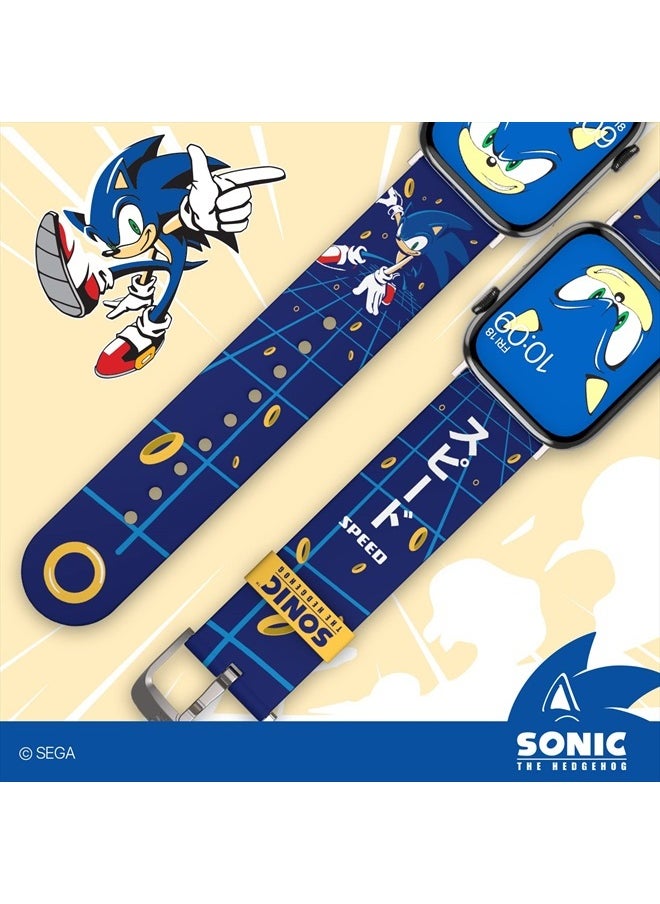 MobyFox - Sonic the Hedgehog Smartwatch Band - Officially Licensed, Compatible with Every Size & Series of Apple Watch (watch not included) - Image 1