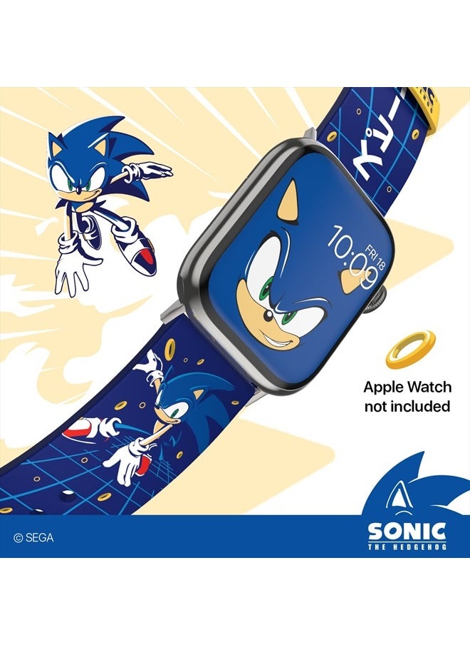 MobyFox - Sonic the Hedgehog Smartwatch Band - Officially Licensed, Compatible with Every Size & Series of Apple Watch (watch not included) - Image 1