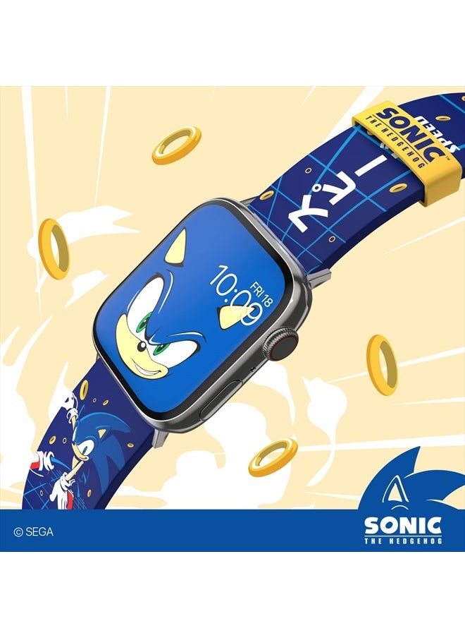 MobyFox - Sonic the Hedgehog Smartwatch Band - Officially Licensed, Compatible with Every Size & Series of Apple Watch (watch not included) - Image 1
