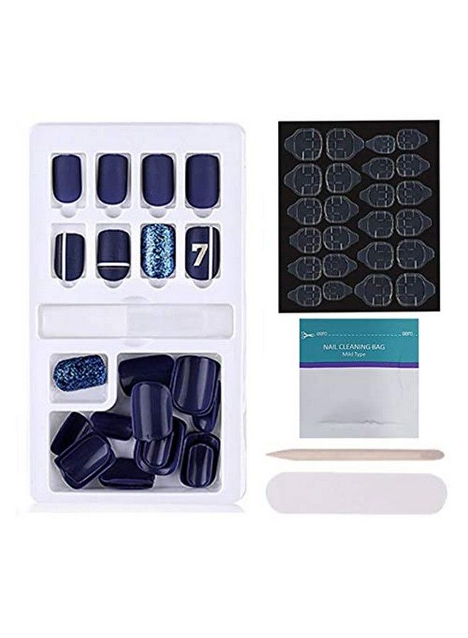 Store2508 Press On Gel Nails 30 Pcs With Adhesive Double Sided Jelly Nail Glue Nail Filer Mb658_02 - Image 2