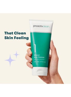 Clean Mineral Acne Cleanser- Sulfur Acne Treatment Face Wash For Sensitive Skin- Gentle Daily Acne Cream Facial Cleanser With Soothing Chamomile- 6Oz