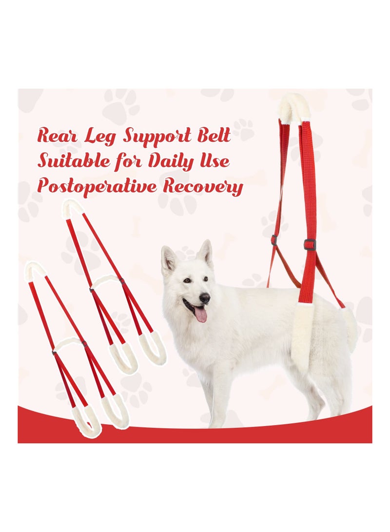 SYOSI 2 Pcs Dog Support Harness for Back Legs Dog Rear Lifting Sling Aid with Handle and Shoulder Strap Hind Leg Support for Pet Mobility Helps Dogs with Poor Stability, Arthritis, Joint Injuries (Orange) - Image 4