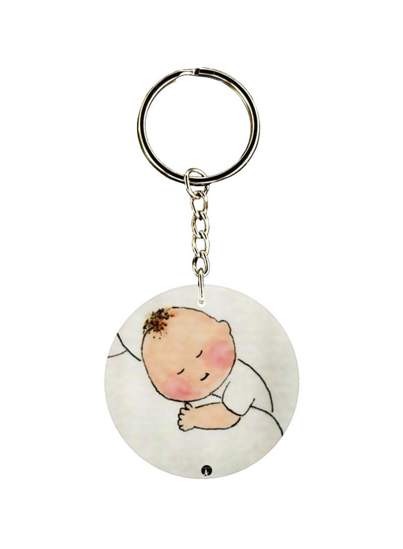 RKN Double Sided Baby Printed Keychain