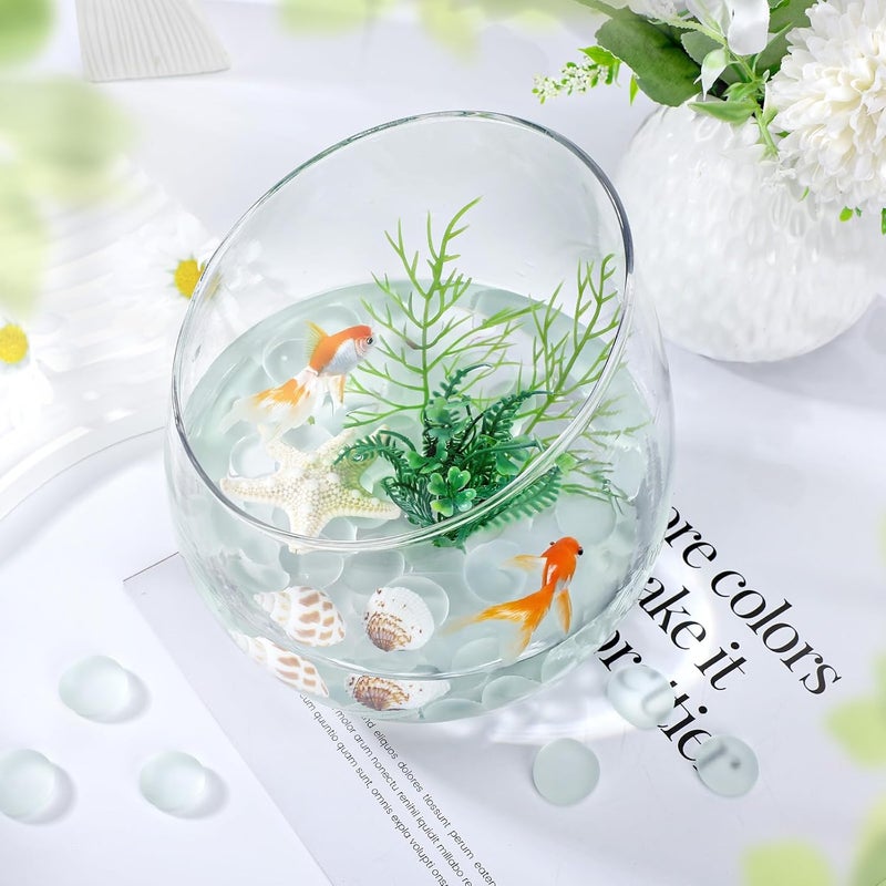 SUREAM White Marbles for Vases, 0.8LB Decorative Stones for Vases, Glass Stones for Vase Filler, Fish Tank, Fireplaces, Aquarium Decor - Image 5