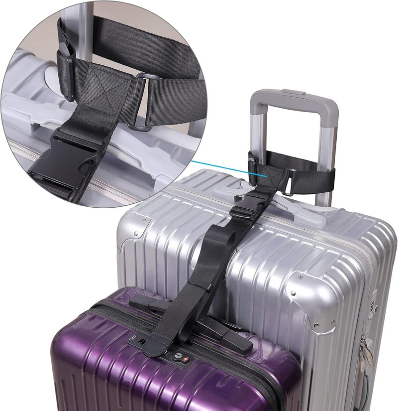 Vigorport Luggage Connector Straps,Add a Bag Suitcase Strap Belt,Luggage Clip Link,Multi Adjustable 1.5" W Travel Attachment Accessories for Carry on Bag Stacker - 2 Pack(Extended Size) - Image 3