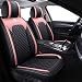 Aierxuan Car Seat Covers for Girls Women Waterproof Girly Seat Cushion Universal for CRV Acura Hyundai Altima Corolla Jeep Wrangler Focus Edge Escape Raider Full Set BlackPink - Image 2