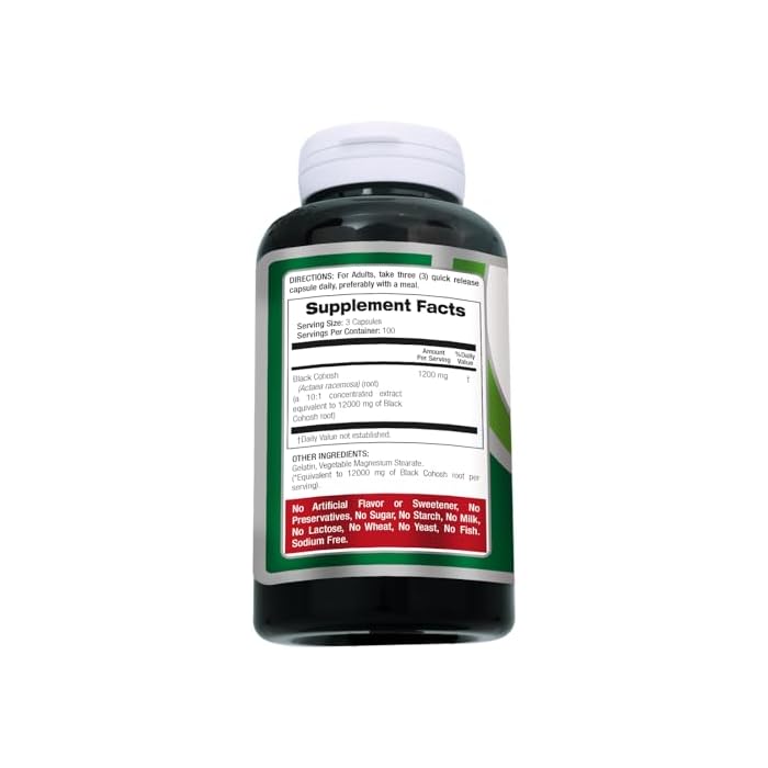 FITO MEDIC'S Lab | Black Cohosh |300 Capsules | Black Cohosh Root | Black Cohosh Capsules | Concentrate Extract - Image 3