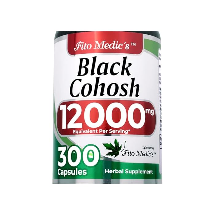 FITO MEDIC'S Lab | Black Cohosh |300 Capsules | Black Cohosh Root | Black Cohosh Capsules | Concentrate Extract - Image 1