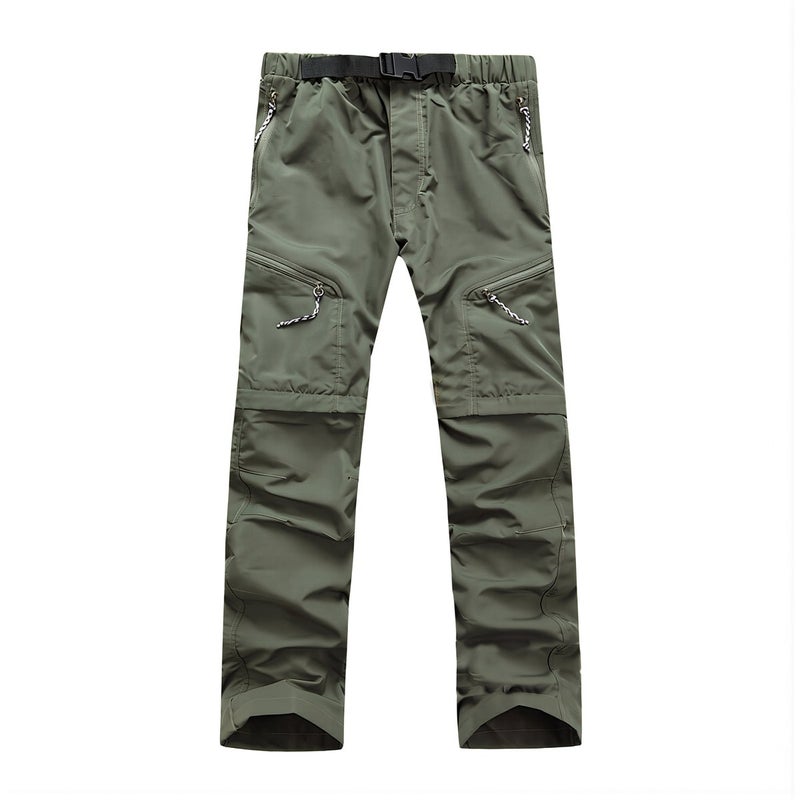 Convertible Hiking Pants Quick Dry Water Resistant For Camping Fishing Golf Olive S - Image 1