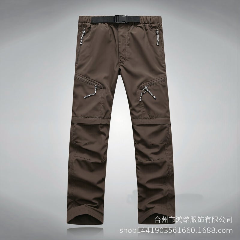 Convertible Hiking Pants Quick Dry Water Resistant For Camping Fishing Golf Olive S - Image 3
