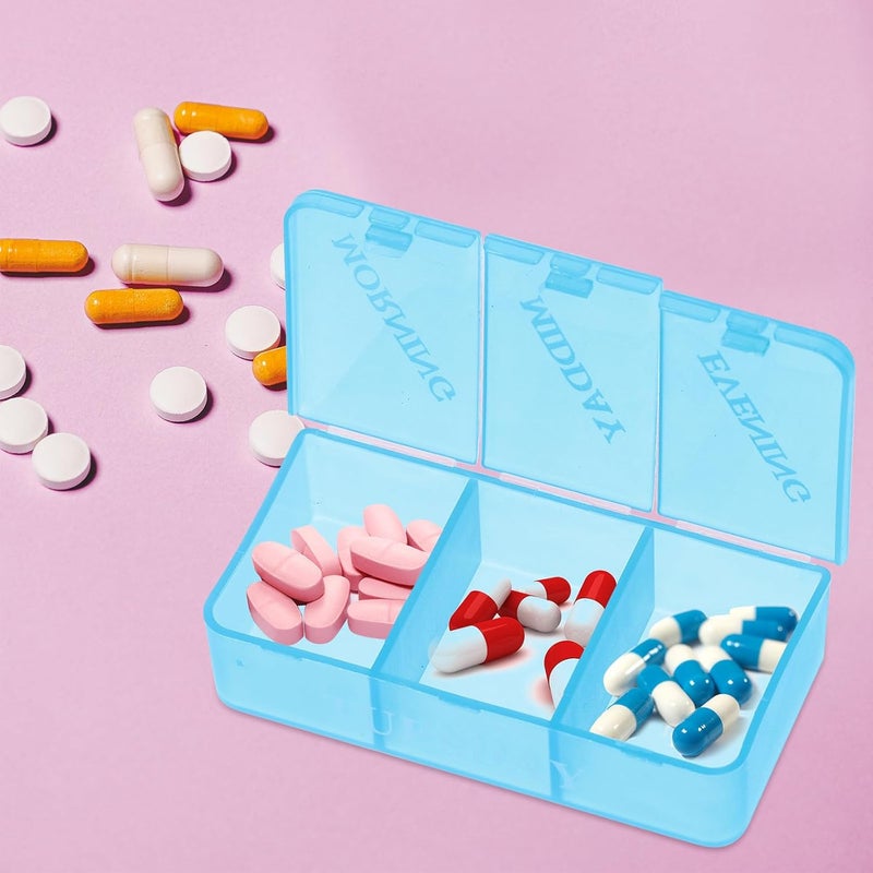 21 Compartment Weekly Pill Organizer Plastic Pill Box with Lid Daily Medicine Storage Case for Travel and Home Use for Adults - Image 5
