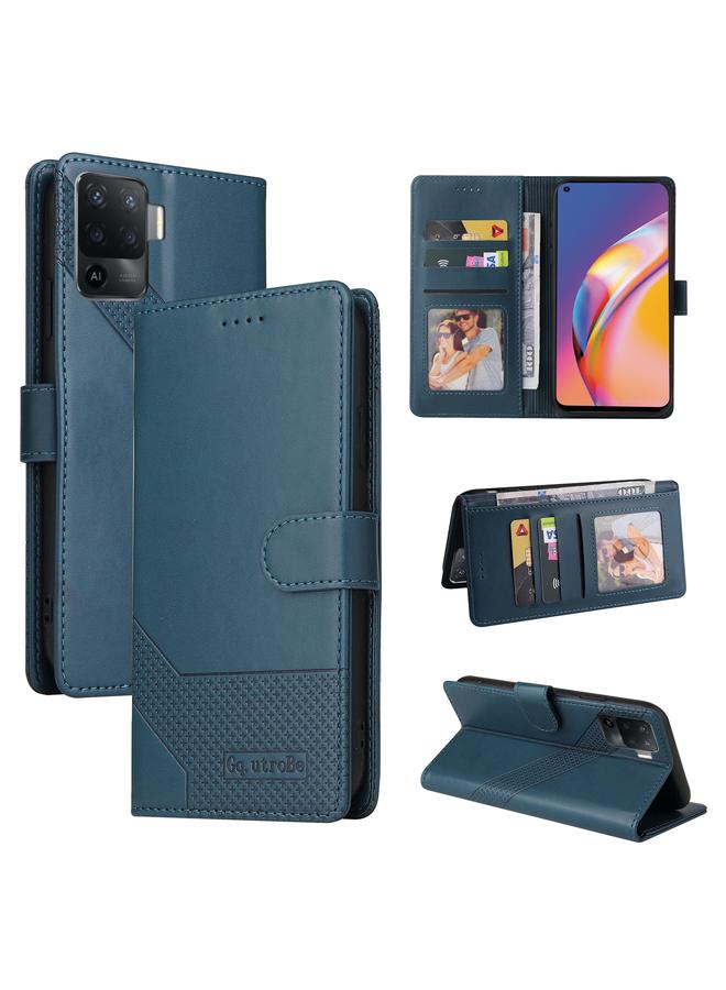 The Bros Case For OPPO A94 Skin Feel Magnetic Leather Phone Case