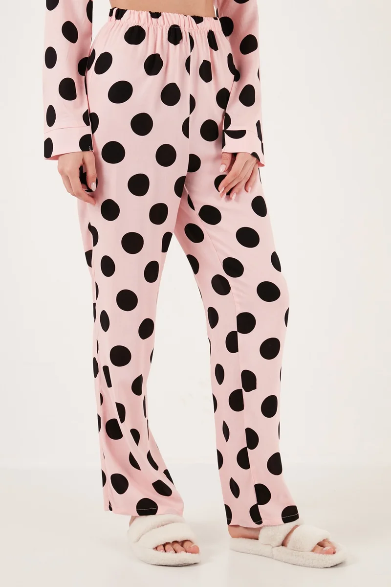 Lela Reguar Fit Soft Textured Pajama Set Women's Pajama Set 611PT288Y