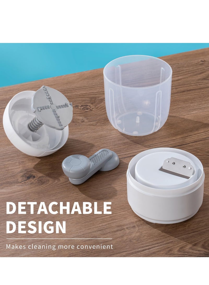 SYOSI Manual Ice Shaver Snow Cone Machine 1L Portable Shaved Crushed Ice Maker for Home Ice Shaver Hand Crankwith Bonus Ice Cube Tray Perfect for Home and Outdoors Use Ideal for Outdoor Picnics - Image 5