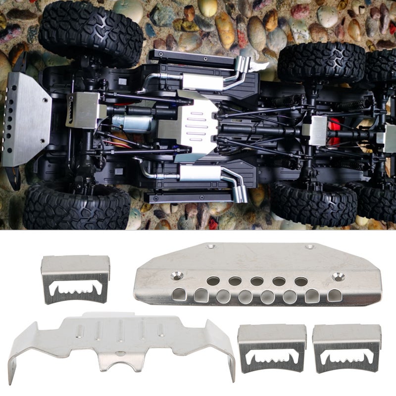 5pcs Stainless Steel Chassis Armors Protection Skid Plate Fits for Traxxas TRX-6 G63 6-Wheels RC Car - Image 5