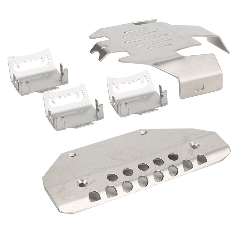 5pcs Stainless Steel Chassis Armors Protection Skid Plate Fits for Traxxas TRX-6 G63 6-Wheels RC Car - Image 4