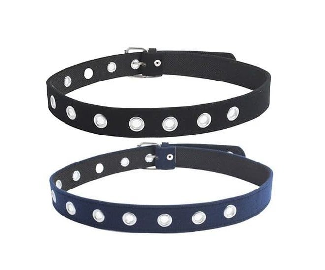 MR.JUNIOR Combo of 2 Blue and Black heavy cotton belts for Kids Boys and Girls, Age upto 2 to 10 years - Image 2