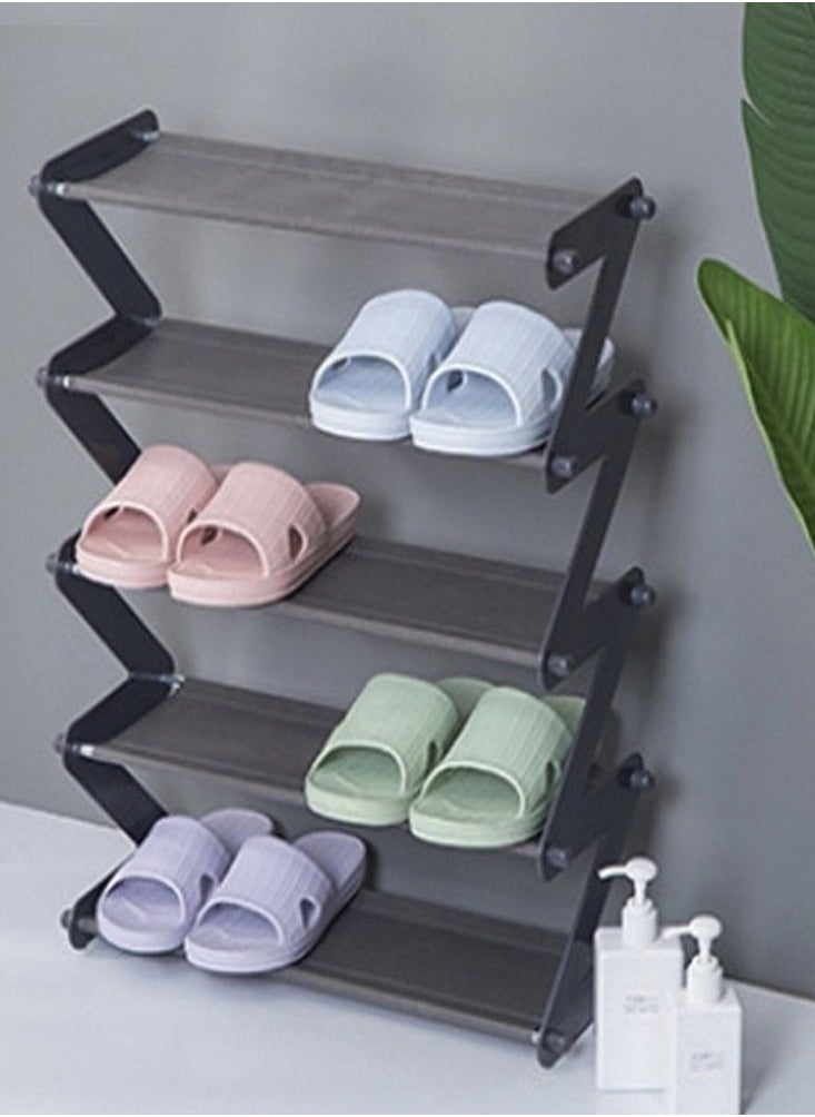 5-Tiers Unique Design Multifunction Shoe Rack Organizer Shoe Storage Shelves for Living Room Entryway Home Office Furniture 44.5x19x61 cm - pzsku/ZEB9FB31F12B5D761CEE4Z/45/_/1719983292/85cff967-f7fd-48be-aa2f-457e1c570dbb